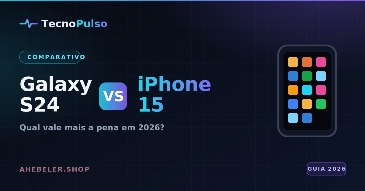 Galaxy S24 vs iPhone 15: qual vale mais em 2026?