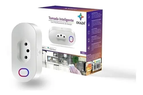 A tomada recomendada para split: EKAZA Wi-Fi 20A (pino grosso)